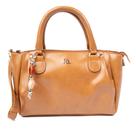 Bolsa Feminina Rafitthy Tote Pingente Pedrarias Caramelo