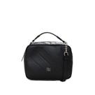 Bolsa Feminina Rafitthy Transversal Pequena Monograma Preta