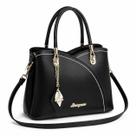 Bolsa Feminina Resistente Média Espaçosa Divisória Casual Elegante Transversal De Lado Lisa Fosca Dura Para Presente Trabalho Igreja Faculdade Escola