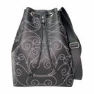 Bolsa Feminina Saco Ombro Tiracolo Arabesco Preto Magicc Bolsas B-214