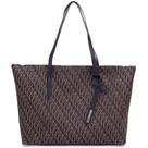 Bolsa feminina Shopper Moncci Monograma Cabe notebook cabe caderno fechamento zíper