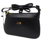 Bolsa Feminina Tira de Transversal Fecho Pratico Couro Cacci Bolsa Feminina Tira de Transversal Fecho Pratico Couro Cacci