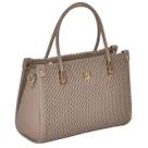 Bolsa Feminina Tote De Mão Matelassê Plissado Chic Via Marte