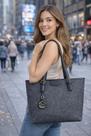 Bolsa Feminina Tote Grande Bella Paulla Emborrachada Resistente Moda Dia a Dia