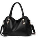 Bolsa Feminina Tote Multiuso Preto Sacola Classica Fashion Leve Grande Faculdade Ampla Transversal Presente Bag Compras