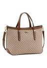 Bolsa Feminina Tote Transversal Chenson 3485622 Monograma Cor:Bege