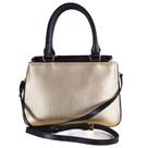 Bolsa Feminina Tote Zariff com Trama Metalizada 5468 Preto/Ouro Bolsa Feminina Tote Zariff com Trama Metalizada 5468 Preto/Ouro