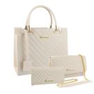 Bolsa Feminina Transversal Casual + Bolsa Flap + Carteira