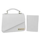 Bolsa Feminina Transversal Casual Moda + Carteira Divisórias