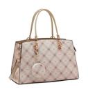 Bolsa Feminina Transversal Chenson CG85376 Monograma Contemporâneo Cor:Bege