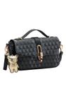 Bolsa Feminina Transversal Chenson CG85426 Tridimensional Cor: Preto