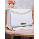 Bolsa Feminina Transversal Corrente Elegante Festa Casual Dia a Dia Alça Dourada Moda Blogueira