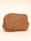 Bolsa Feminina Transversal Couro Legítimo Atual 9722