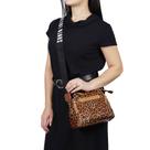 Bolsa feminina transversal estampa onça lançamento
