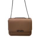 Bolsa Feminina Transversal Inspiração Luxo com Alça de Corrente e Tampa 6319 Cor:Vinho