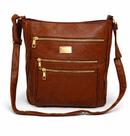 Bolsa Feminina Transversal Média Com Divisórias Fashion Promoção Premium