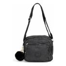 Bolsa Feminina Transversal Nylon Impermeável Tiracolo Pequena Com Bolsos Zíper Alça Ajustável