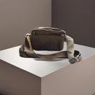 Bolsa Feminina Transversal Nylon para passeios tiracolo estilo Kipling 5 aberturas de ziper 22x15cm - 20172