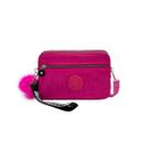 Bolsa Feminina Transversal Ombro Mao Casual Carteira Porta Celular Pequena Rosa