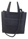 Bolsa Feminina Transversal Palha Sintética Média Moda Verão