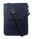 Bolsa Feminina Transversal Pequena Azul Marinho em Couro e Porta Celular Bolsas Femininas Madamix Bolsa Feminina Transversal Pequena Azul Marinho em Couro e Porta Celular Bolsas Femininas Madamix