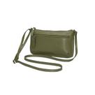 Bolsa Feminina Transversal Pequena Compacta em Couro Legítimo Madamix MOD.B364