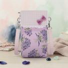 Bolsa Feminina Transversal Porta Celular Artesanal Sofisticação Charme Estilo Compacta e Prática Cor:RosaTamanho:P