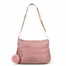 Bolsa Feminina Transversal Tiracolo Nylon Casual Leve Design com Múltiplos Bolsos Alça Ajustável