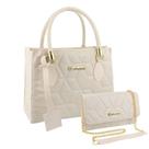 Bolsa Feminina Transversal Tote Casual + Bolsa Carteira Kit