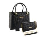 Bolsa Feminina Transversal Tote Grande Moda + Bolsa Flap Kit