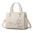 Bolsa Feminina Transversal Trabalho Faculdade Resistente COR:BRANCO