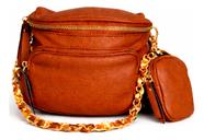 Bolsa Feminina Versátil com 3 Bolsos Externos e Porta Moedas