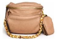 Bolsa Feminina Versátil com 3 Bolsos Externos e Porta Moedas
