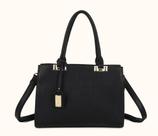 Bolsa Feminina Veryrio Preta Média Elegante Alça de Ombro