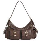 Bolsa Feminina Via Marte B1-346-01 Cor:Dark Brown