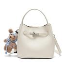 Bolsa feminina Wallet RTPRTP, leve e luxuosa, de couro marrom