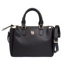 Bolsa Feminina WJ Satchel Média Compartimentos Preto