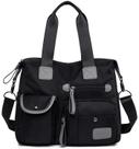Bolsa feminina YouNuo Floral Star Top Handle Nylon preta