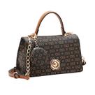 Bolsa FemininaTransversal Chenson CG85409 Monograma Elegance Cor: Café