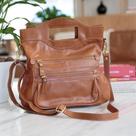 Bolsa FemininaTransversal Verônica em Couro Legitimo Caramelo Bolsa FemininaTransversal Verônica em Couro Legitimo Caramelo