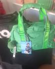 Bolsa Fitness Material Impermeável Verde Bandeira