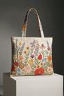 Bolsa Floral Aquarelada em Algodão Reciclado Leve Ecológica