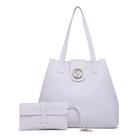 Bolsa GABI Feminina Branco Marca Josy Anny Tira Colo De Ombro + Carteira