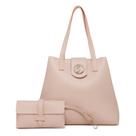 Bolsa GABI Feminina Marfim Marca Josy Anny Tira Colo De Ombro + Carteira