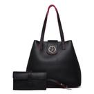 Bolsa GABI Feminina Preta Marca Josy Anny Tira Colo De Ombro + Carteira
