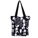 Bolsa Gato Yoga Gatinhos Ecobag Sacola Ecológica Multiuso Cat Preto