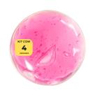 Bolsa Gel Redonda Rosa 9cm de Diâmetro Frio e Quente (4 uni)
