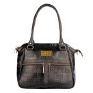 Bolsa grande de couro Luana preta Feminino