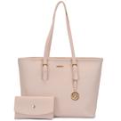 Bolsa grande feminina faculdade trabalho elegante de ombro com zíper carteira necessaire Mimi Moncci Bolsa grande feminina faculdade trabalho elegante de ombro com zíper carteira necessaire Mimi Moncci