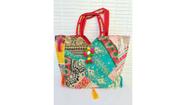 Bolsa Grande Indiana De Patchwork Colorida - Cod.022